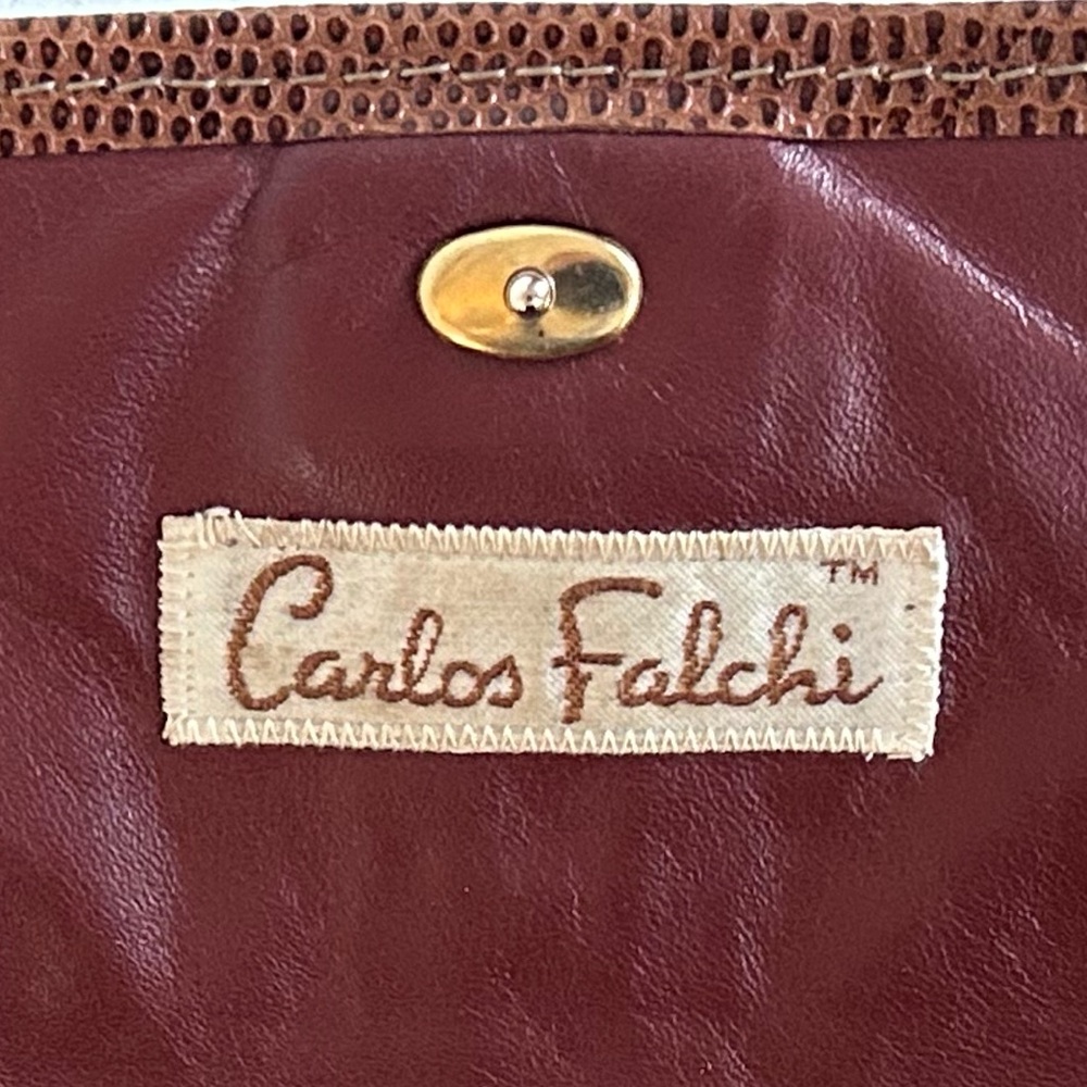 Carlos Falchi Vintage Python Snake Lizard Patchwo… - image 5